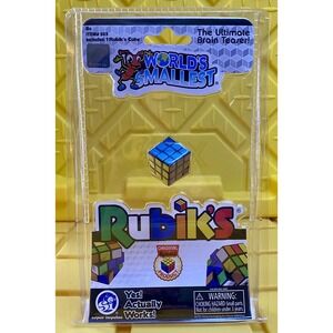 World's Smallest RUBIK'S CUBE MINI Edition Pocket Size Puzzle BRAIN TEASER - NEW